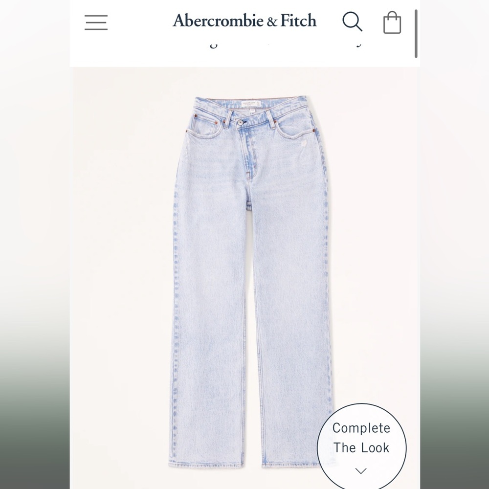Curve love Cross over Abercrombie and fitch jeans